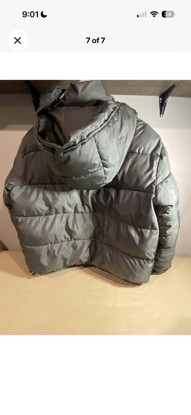Sebby Collection Women's Quilted Puffer Jacket with Removable Hood - Picture 7 of 7